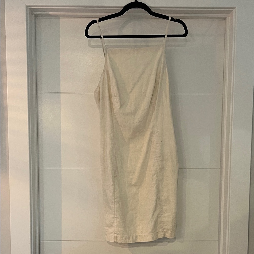 Cream linen Dress